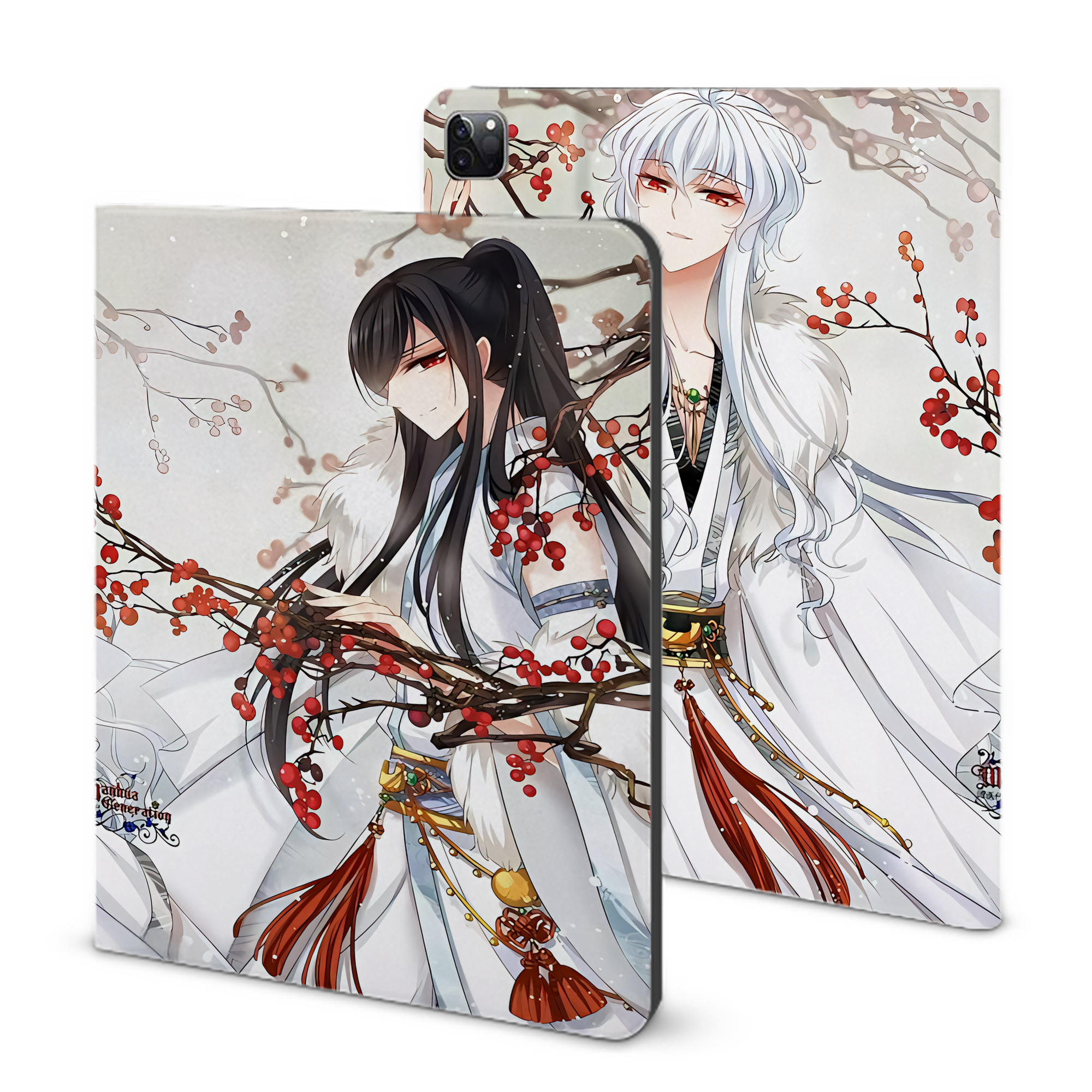 （画像用） 刀剣乱舞 Touken Ranbu IPad ケース ブック型 PUレザー TPU 耐衝撃 軽量 薄型 ペン収納なし 全面保護 IPad 各モデル対応